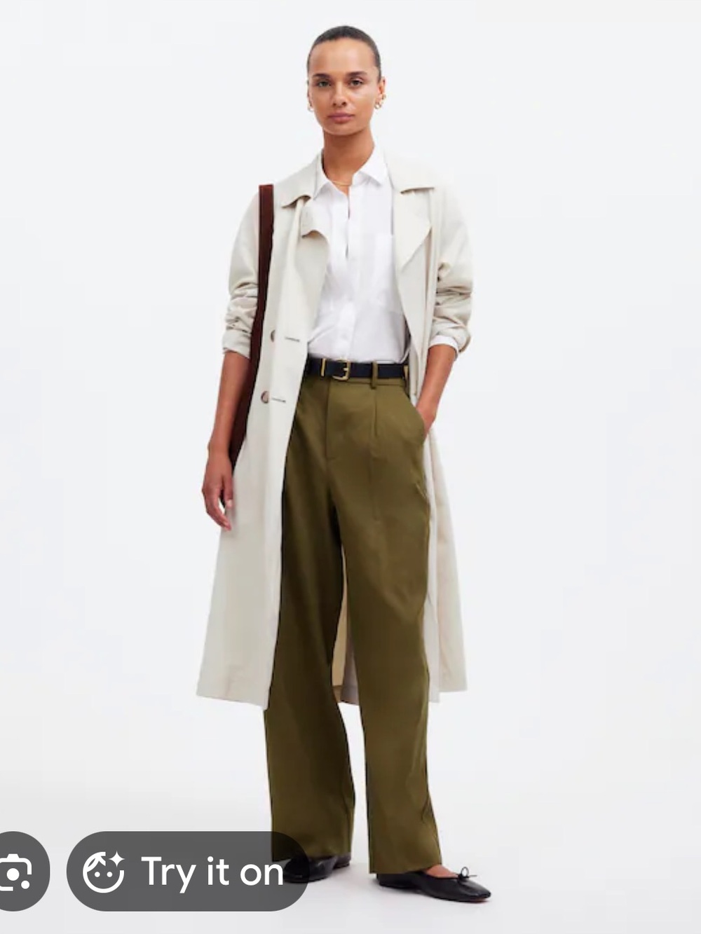 Madewell Slouchy Straight Pants Size 4
